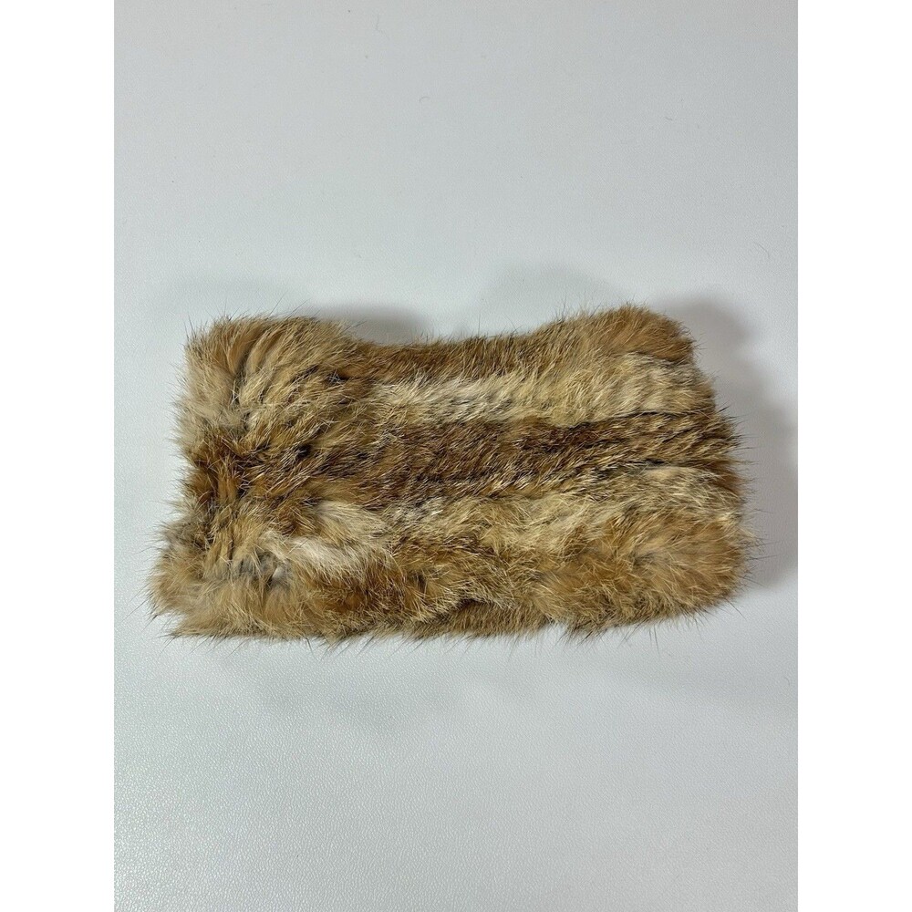 Coco and Carmen 100% Angora Rabbit Light Brown Tan Winter Headband